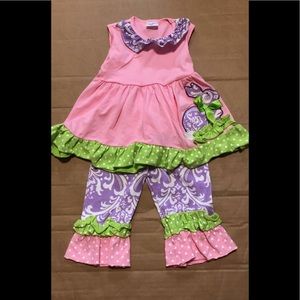 Pink rabbit set 12/18m